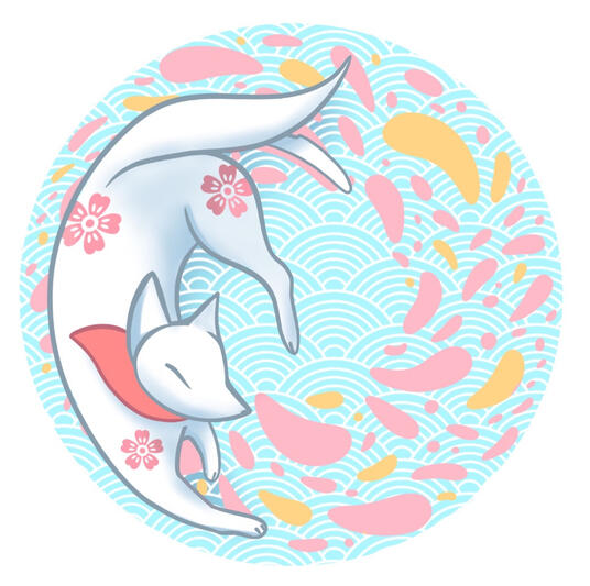 Renard des mers - badge - dessin numérique