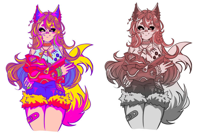 Vtuber palettes - dessin numérique