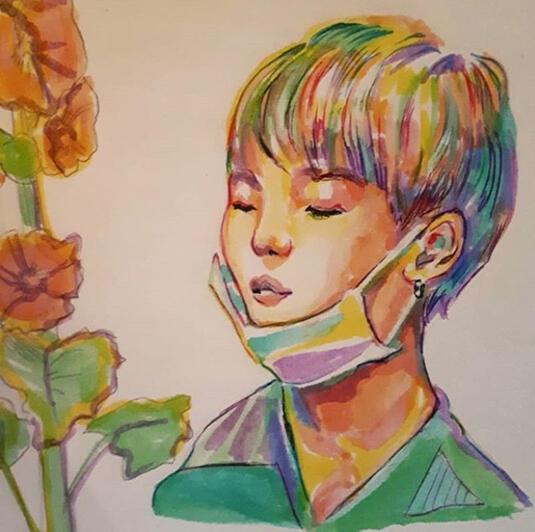 Yoongi - marqueurs fluos